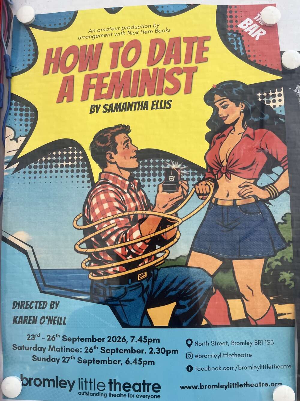 How to date a feminist at Bromley Little Theatre
