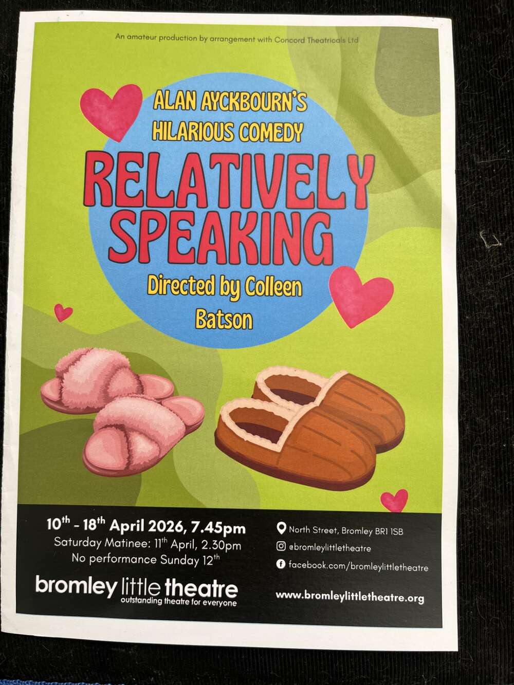 Relatively Speaking at Bromley Little Theatre